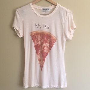 Wildfox My Date Pizza Tee